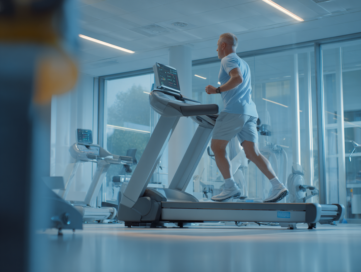 Persona che fa esercizi cardio